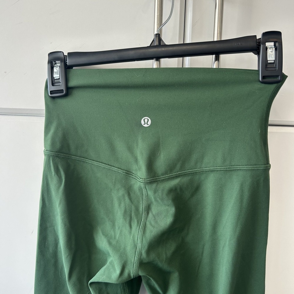 Lululemon Align High-Rise Pant 25 Nulu Yoga Leggings Dark Green LW5CT3S Size 4 - Picture 8 of 10